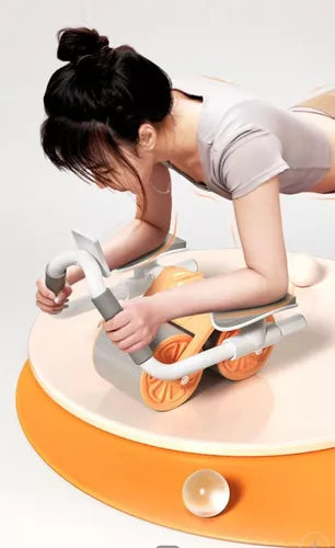 RODILLO PARA ABDOMINALES CON SOPORTE PARA CODOS Y SMARTPHONE