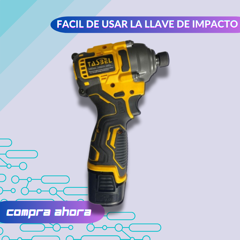 Set de Llave de impacto y taladro con dos Baterías de 18V