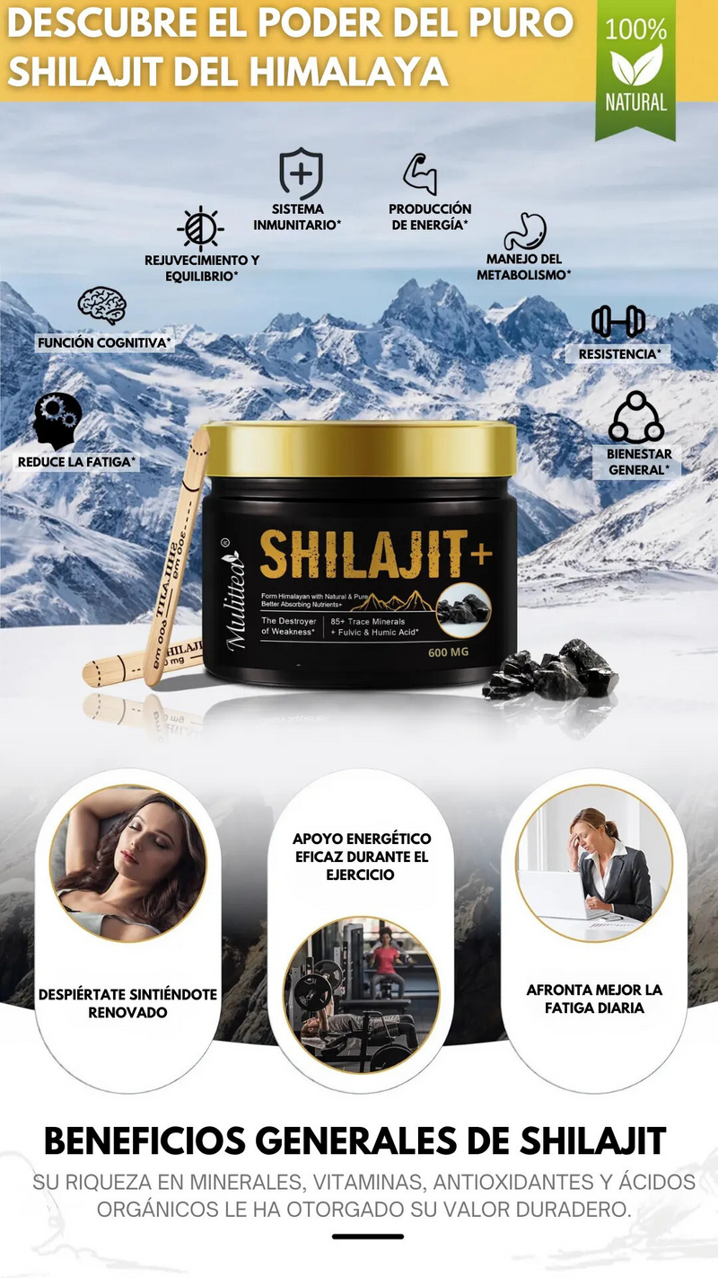 Shilajit Puro del Himalaya