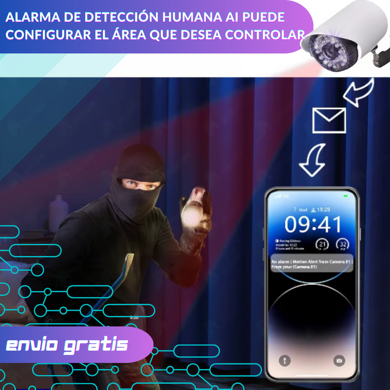 Sistema de Seguridad DVR con Disco Duro 1TB incluye 8 cámaras