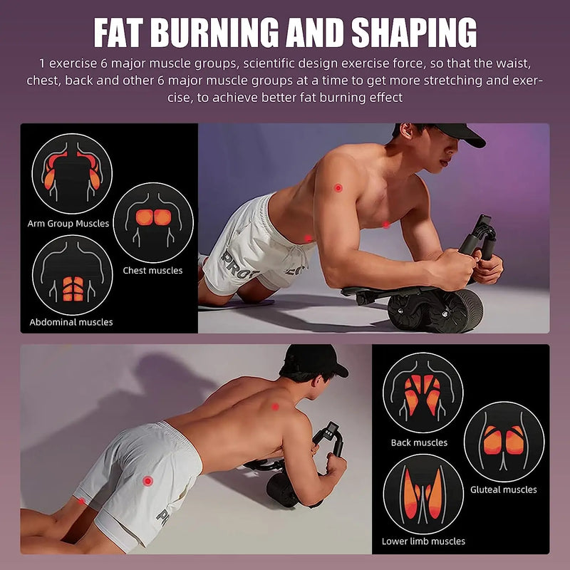 💪Rueda Abdominal Con Rebote Automático Con Timer - (PAGO CONTRAENTREGA)